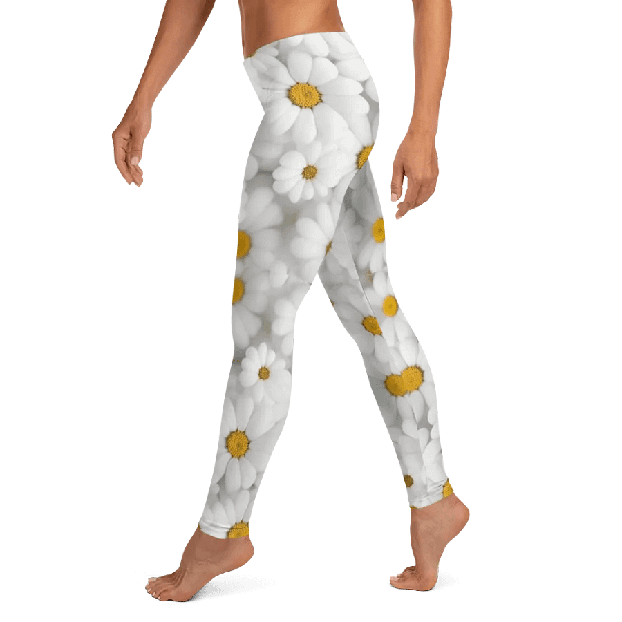Leggings – White Florals Print for Elegant & Chic Style product image (10)