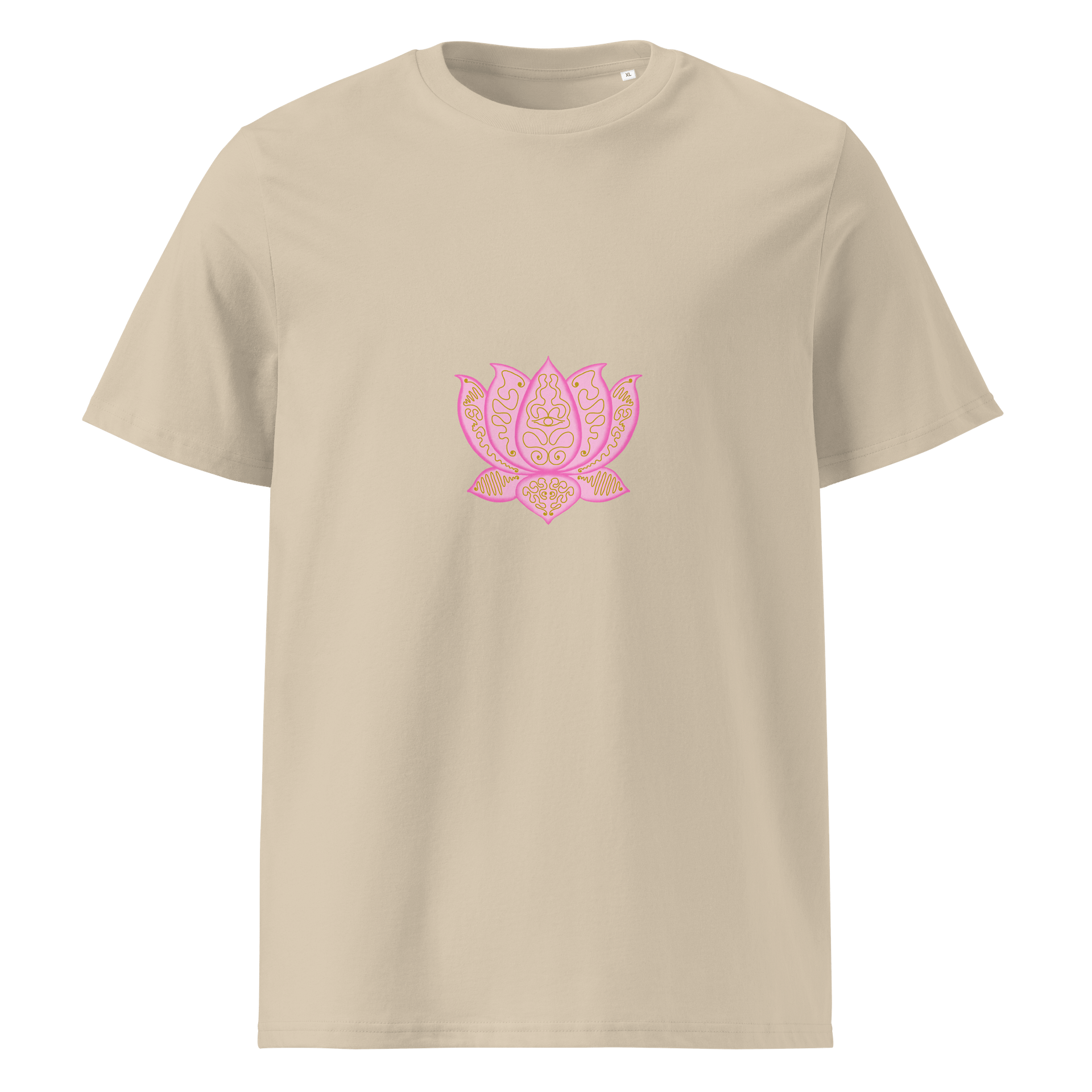 Golden Lotus Unisex Organic T-Shirt product image (1)
