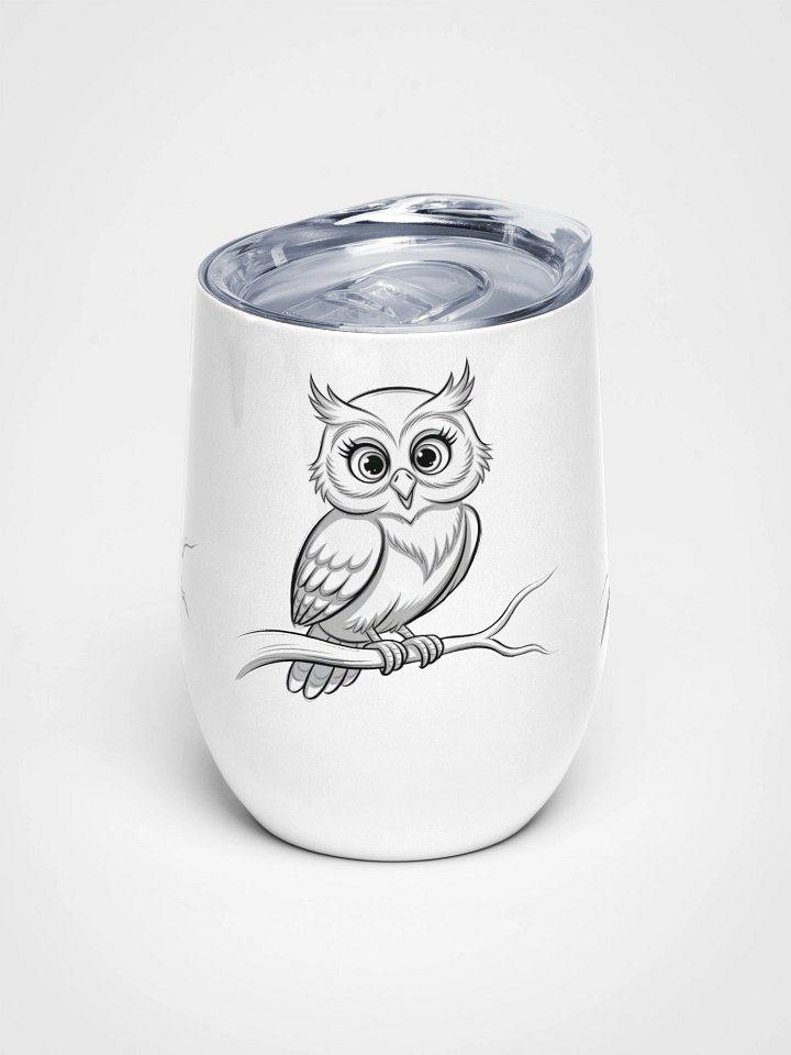 Whimsical Owls Wine Tumbler product image (1)