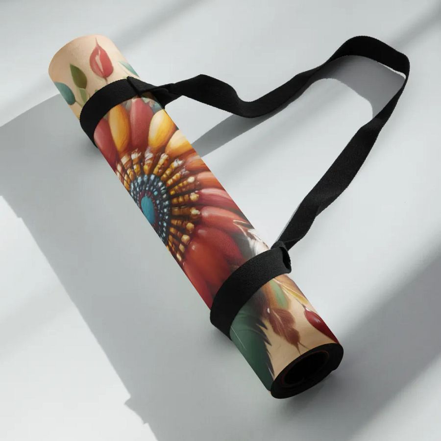 Boho Feathers Yoga Mat product image (10)