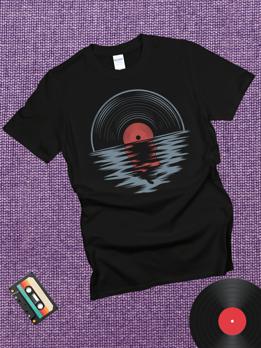 Sunset Vinyl T-Shirt product image (1)