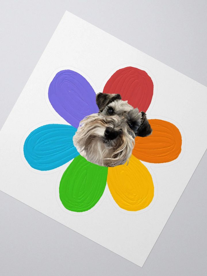Quack Rainbow Flower Sticker product image (2)