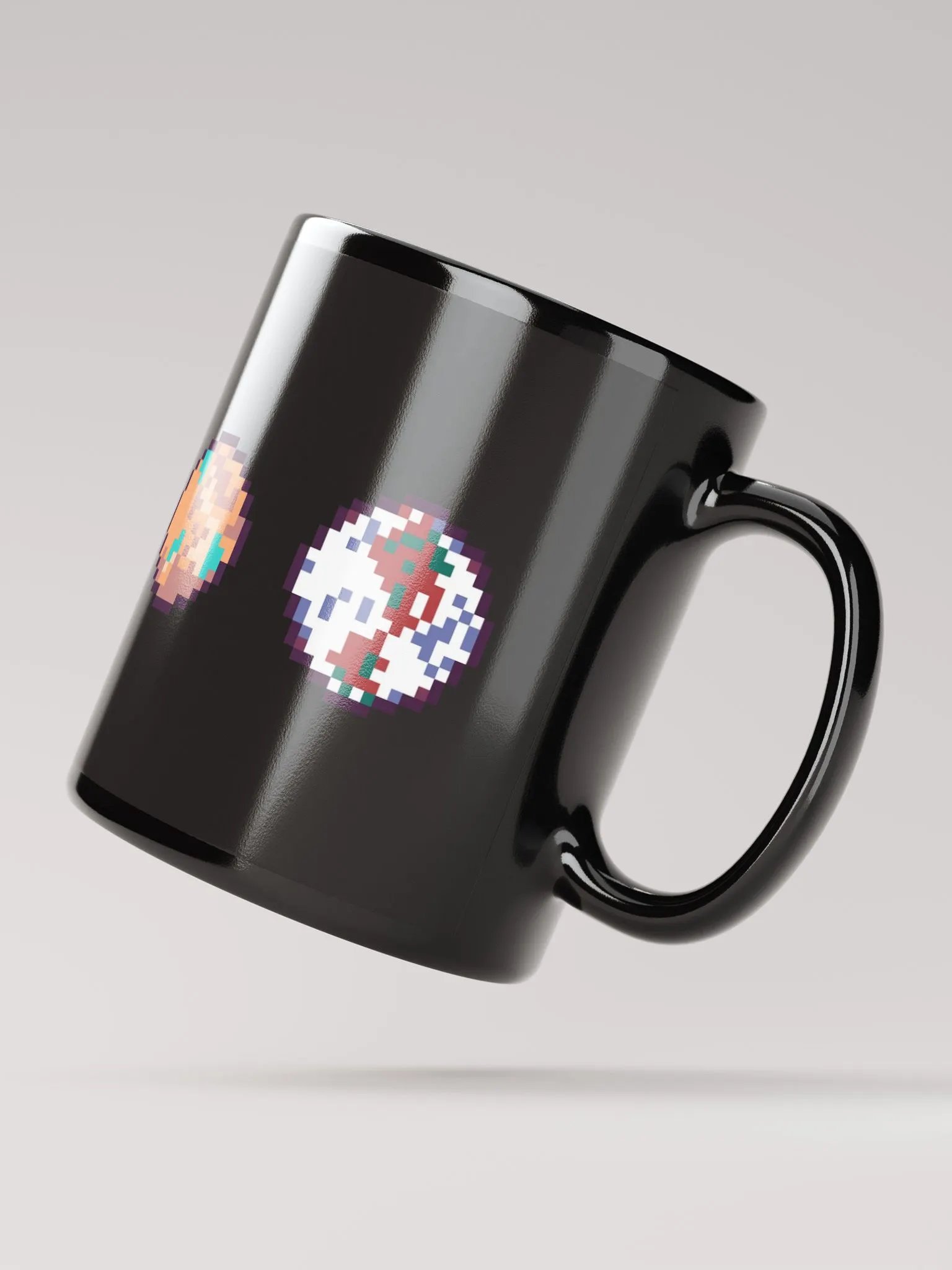 Pixel Planets Black Mug product image (2)