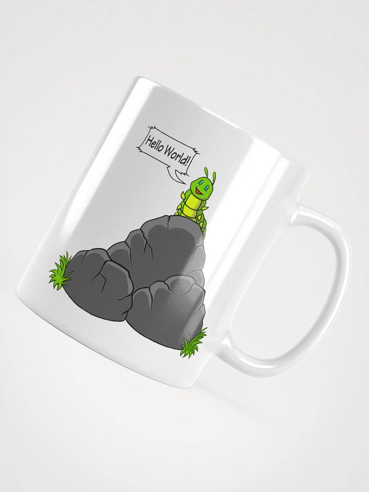 Caterpillar On Rocks White Glossy Mug product image (2)