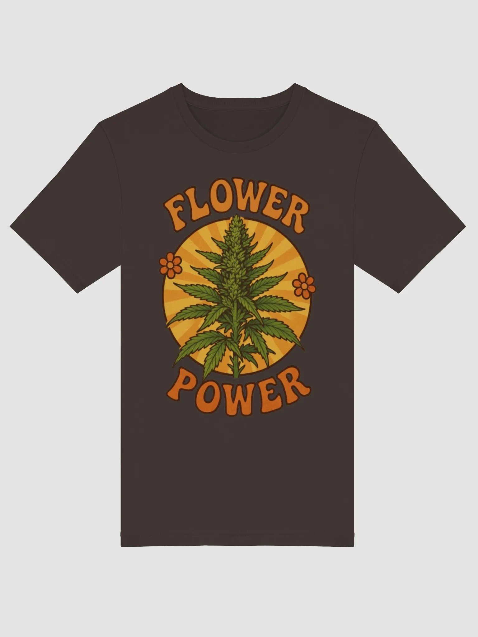 Retro Cannabis Flower Power T-Shirt product image (43)