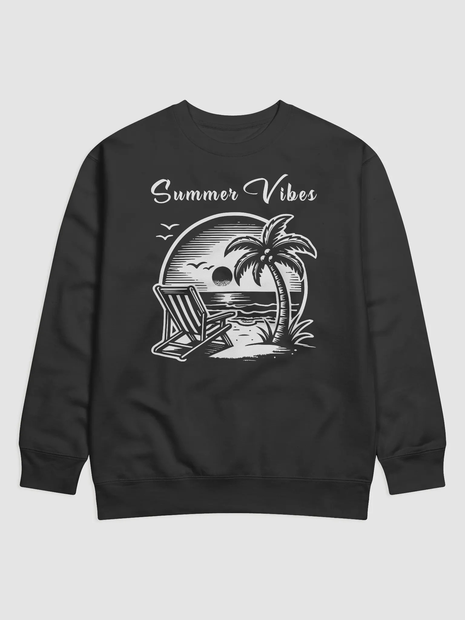 Vintage beach summer vibes palm trees design Sweatshirt product image (1)