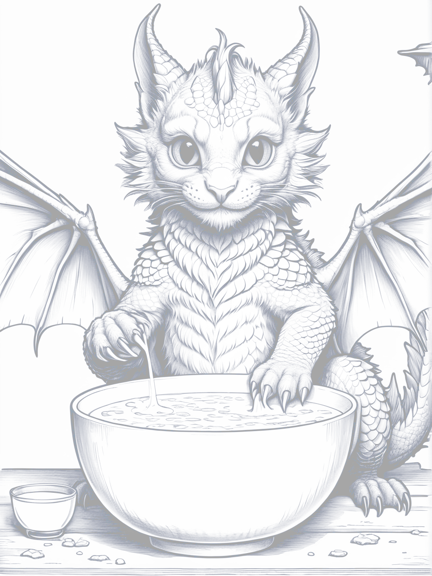 80 Cat Dragons: Coloring Book for Adults and Teens product image (3)