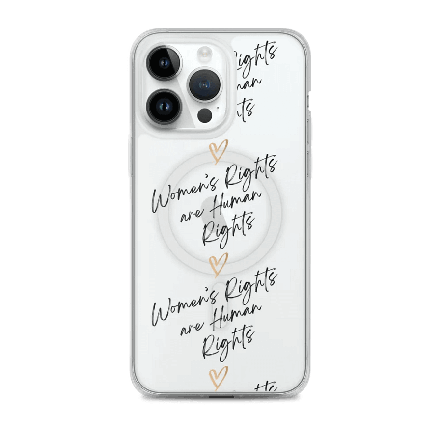 "Women's Rights are Human Rights" MagSafe® Clear iPhone® Case product image (2)