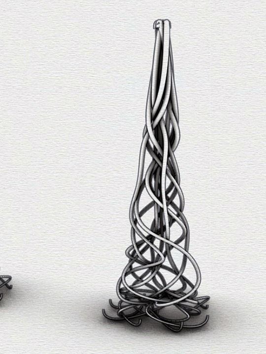 Parametric Variable Pipe Facade Grasshopper Rhino Files Download product image (1)