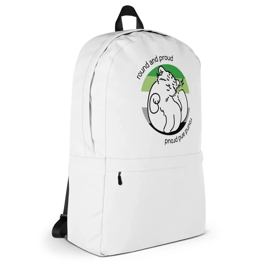 Round and Proud Manul Aromantic Version - Backpack product image (4)