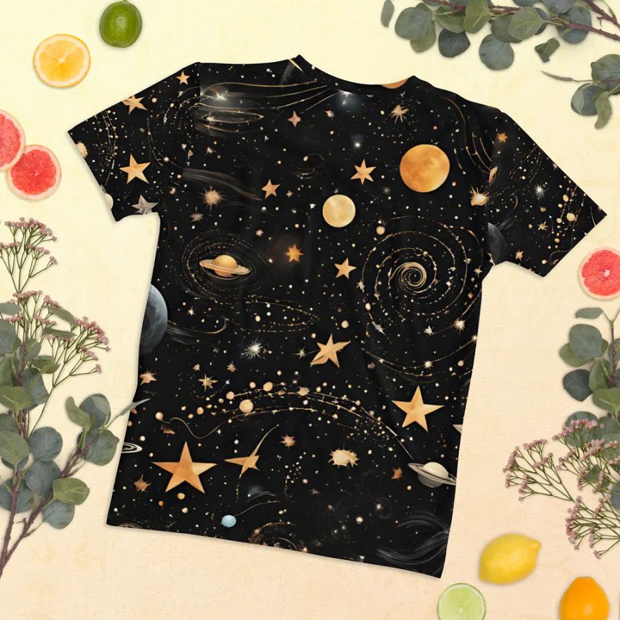 Cosmic Whimsy All-Over Print Women's Tee product image (11)