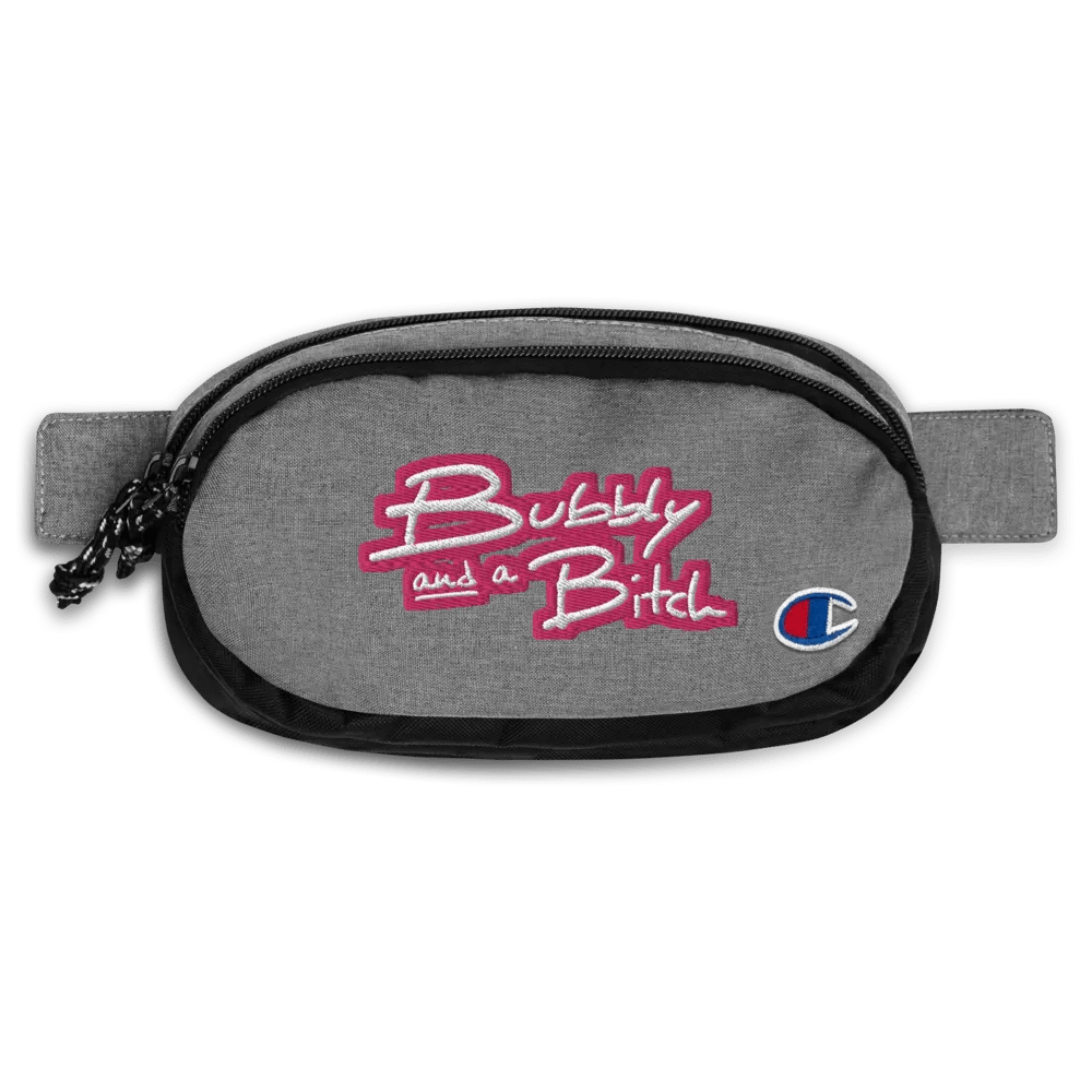 Bubbly and a B (pink bubble design 2) champion fanny pack product image (1)