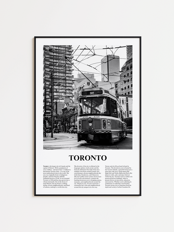 Toronto 07 Newspaper Poster product image (1)