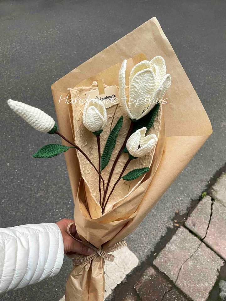 Magnolia Peaceful & Idyllic Crochet Knit Bouquet product image (2)