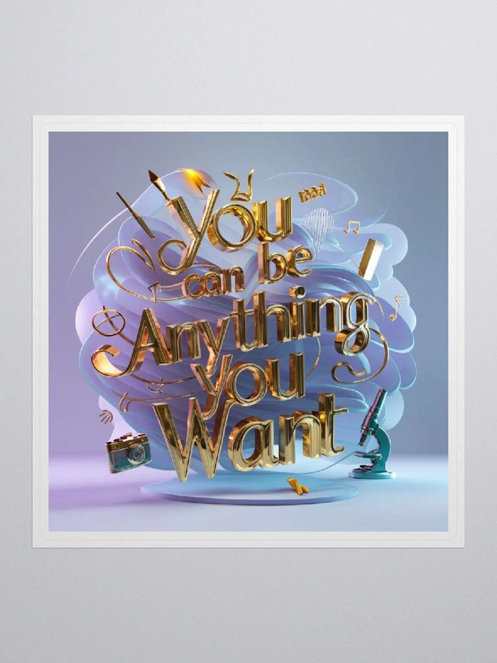 You Can Be Anything You Want, Sticker product image (1)