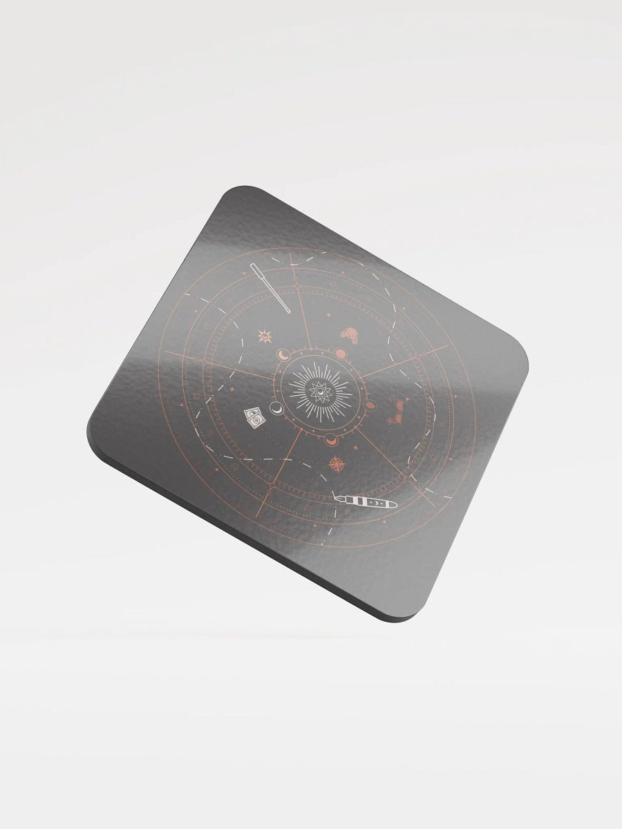 Dark Academia Cork Coaster product image (1)