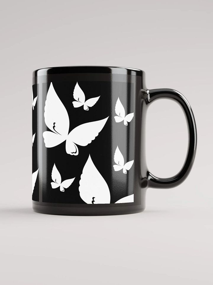 Butterfly Bliss Black Glossy Mug product image (1)
