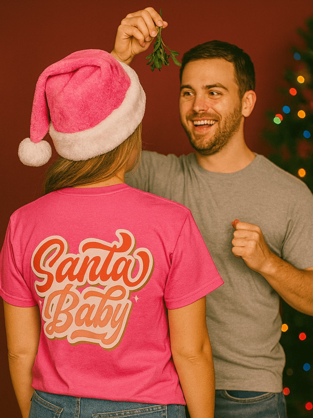 Santa Baby Cursive T-Shirt product image (1)