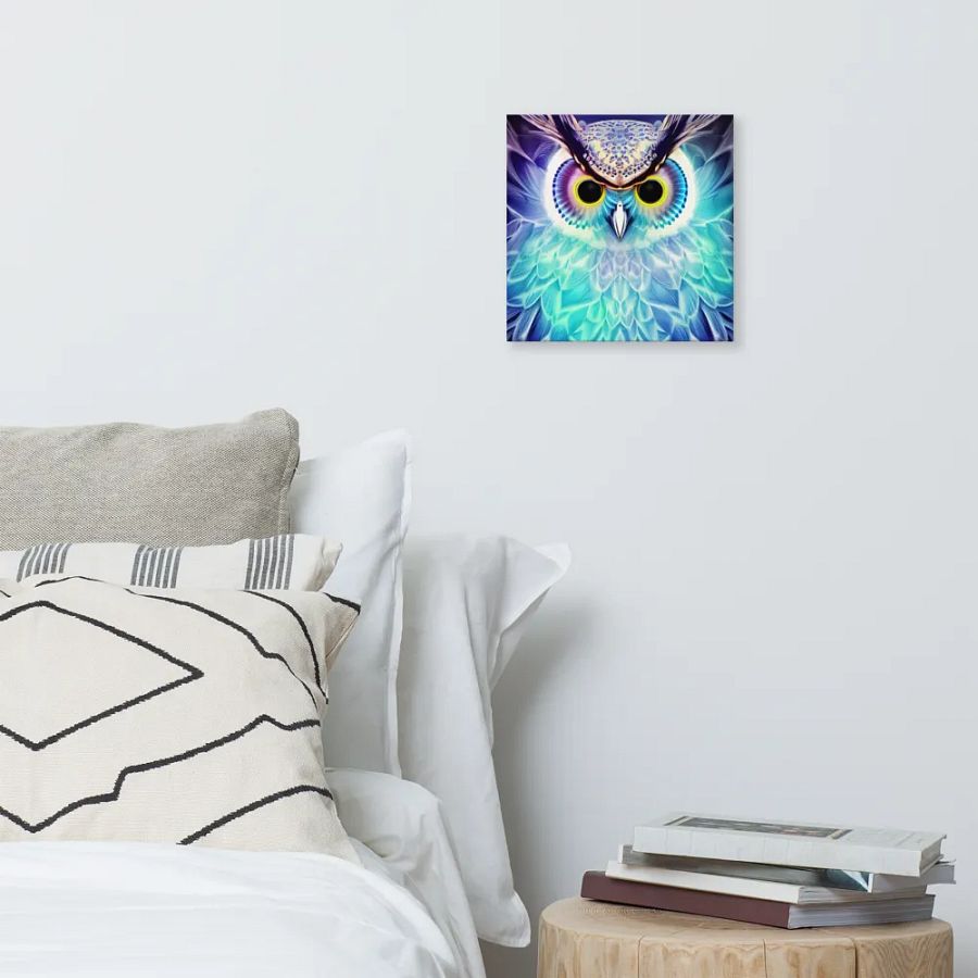 Fantasy Fractal Owl Art - v10 product image (6)