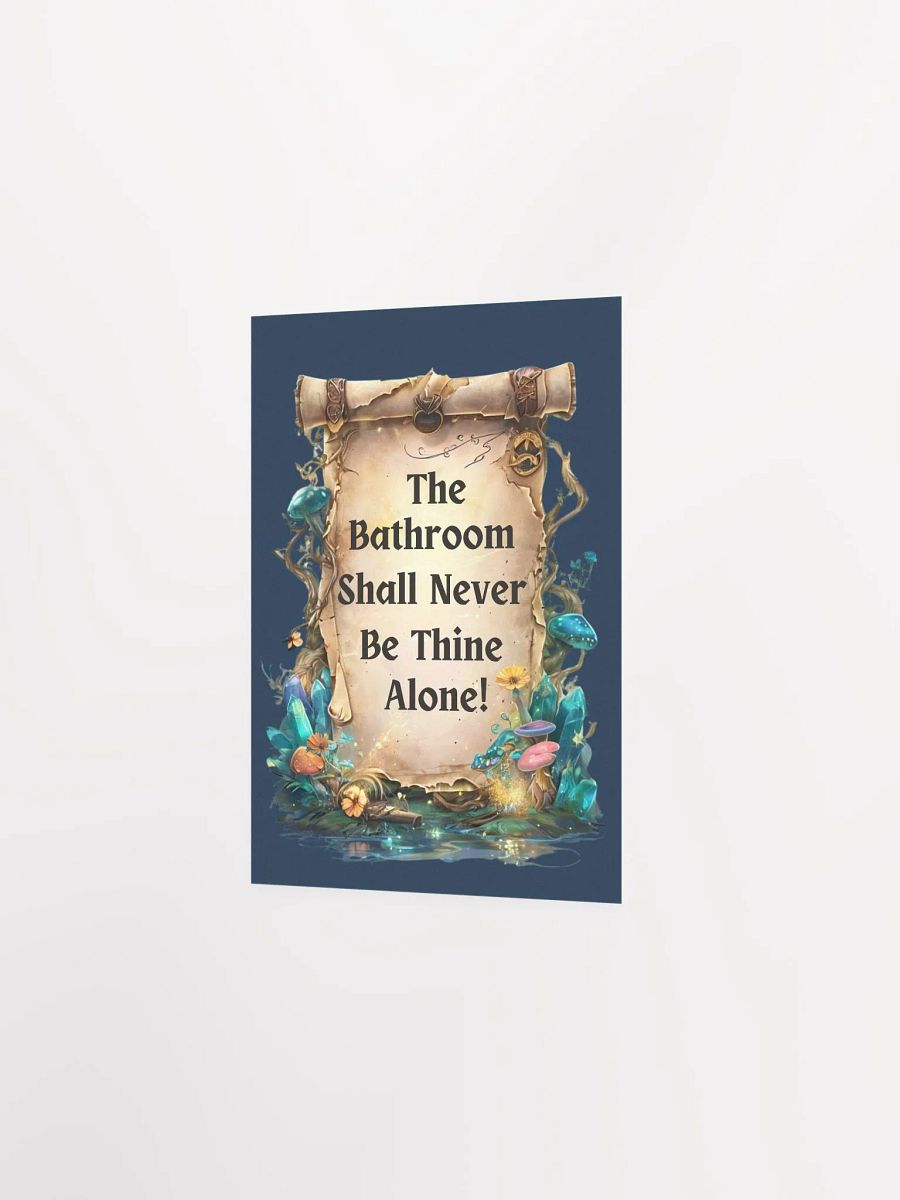 The Bathroom Shall Never Be Thine Alone – Funny Mom Wall Art, Fairytale Parenting Humor, Bathroom Decor for Moms product image (13)