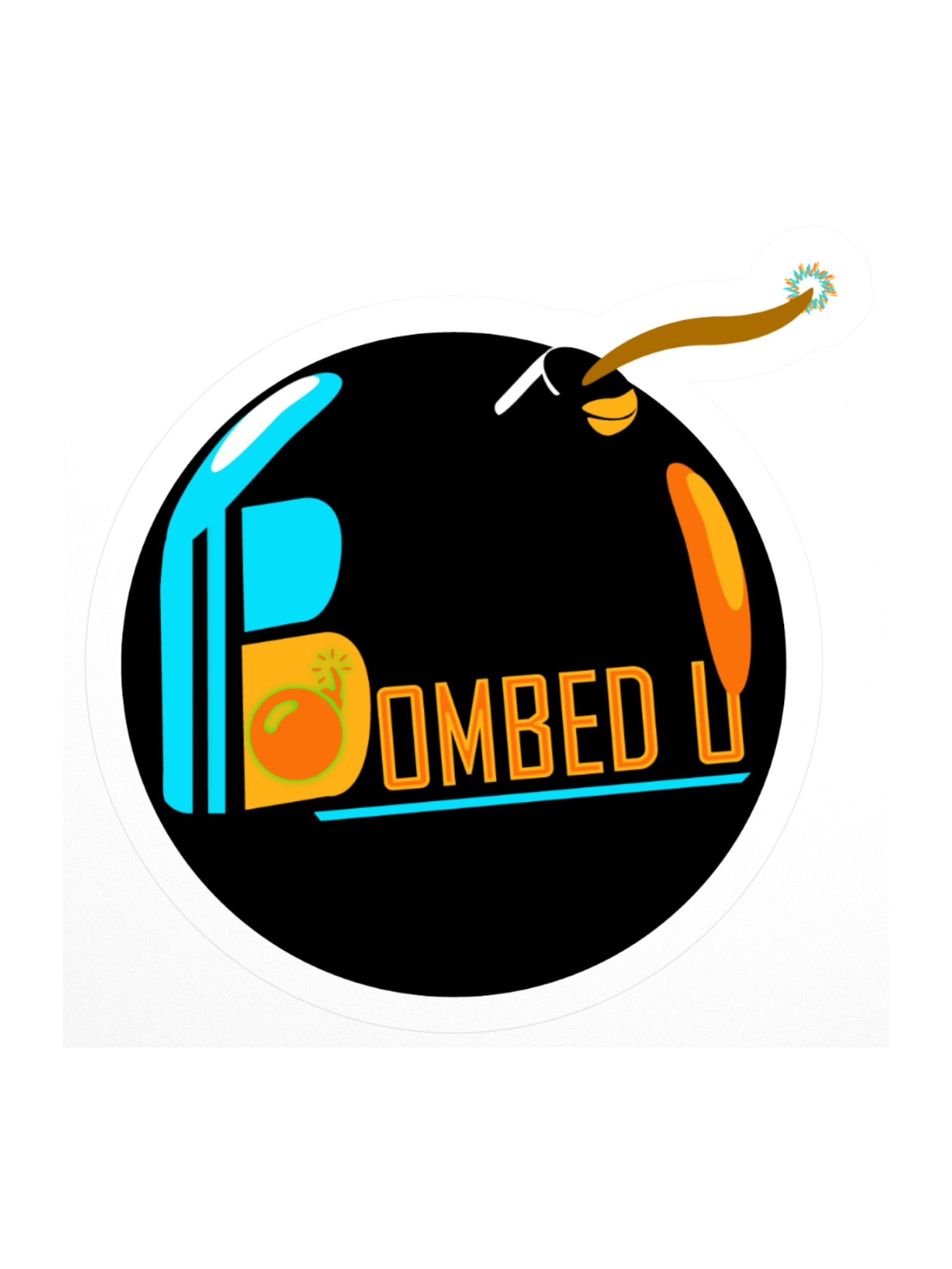 BOMBED U Logo Sticker product image (1)