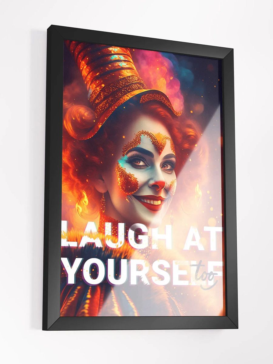 Laugh at yourself too - Clown in fire product image (3)