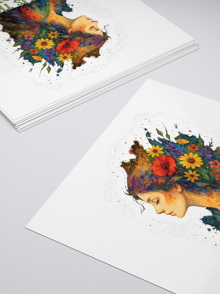 She Is the Wildflower Sticker – Boho Floral Naturecore Decal product image (4)