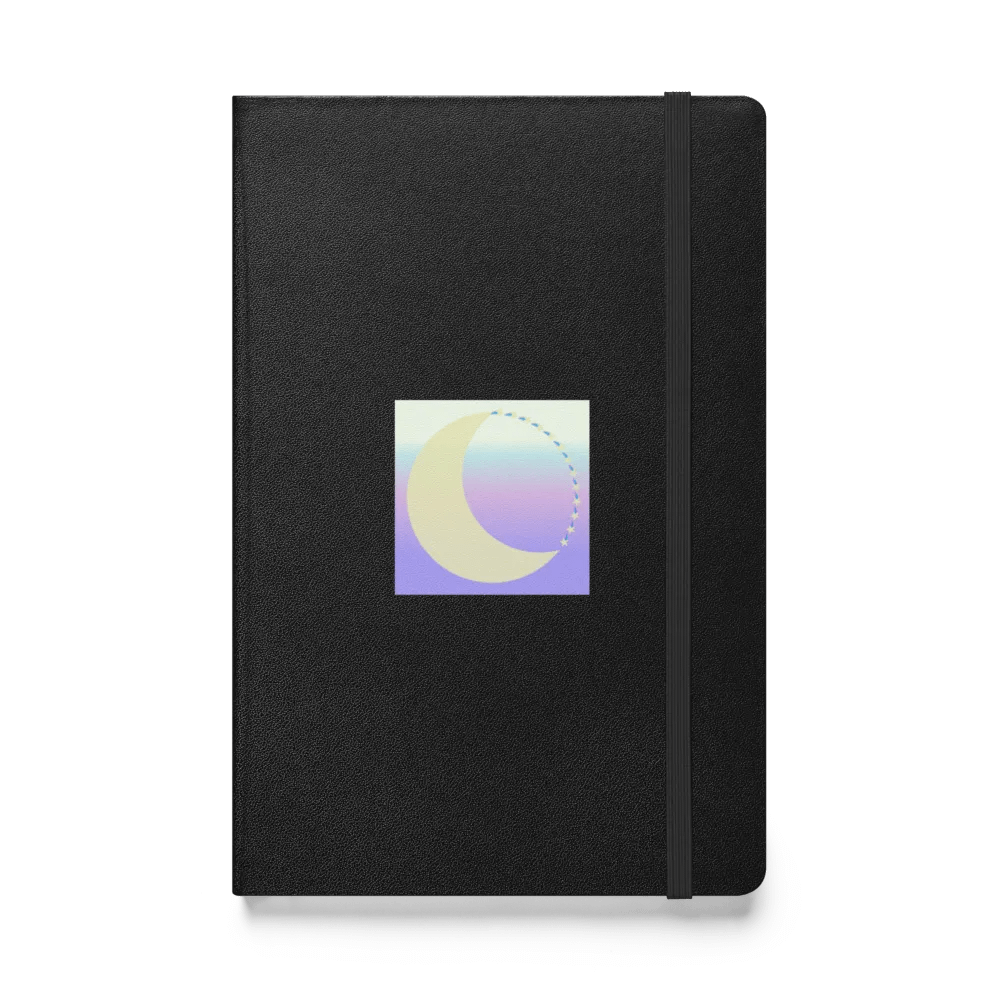 Celestial Crescent Hardcover Notebook product image (1)