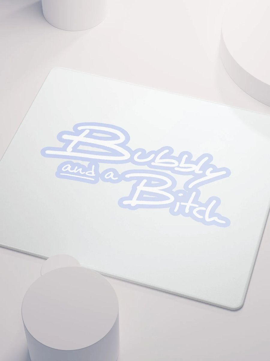 Bubbly and a B*tch (lined design, #BDCAEF) mouse pad product image (3)