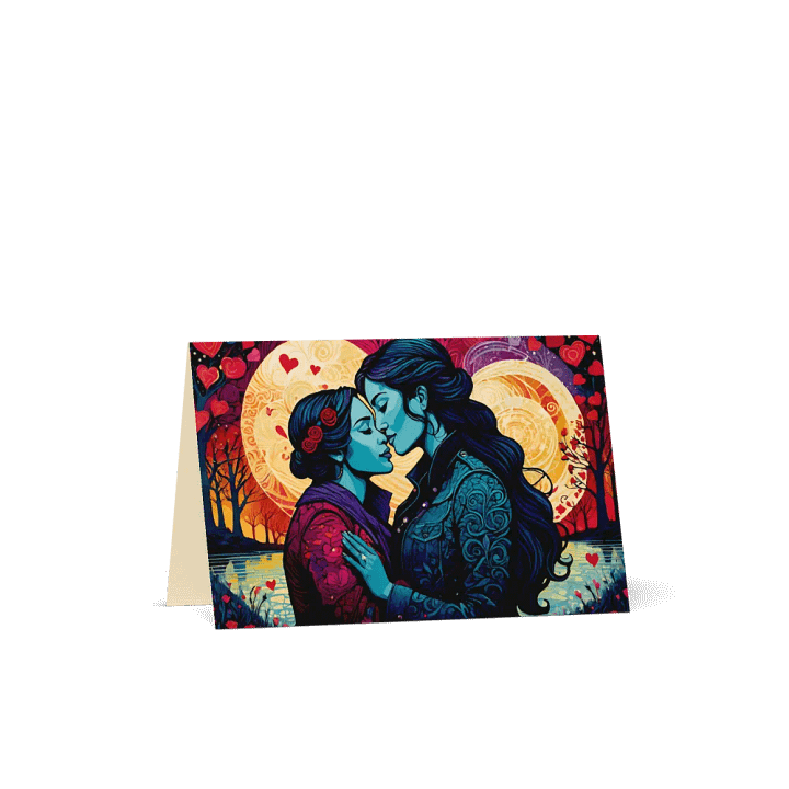 Lesbe Valentines, Dazzling Love Card product image (1)