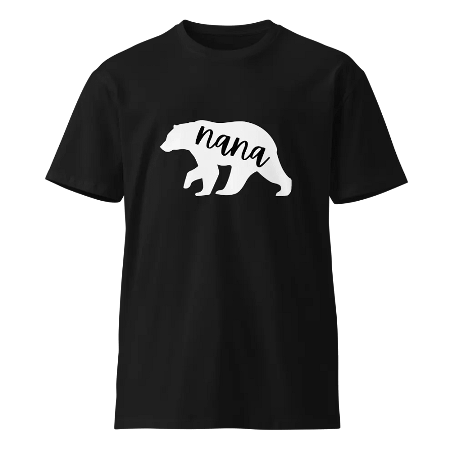 Nana Bear Silhouette Unisex Premium T-Shirt product image (1)