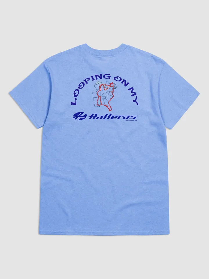 Looping On My Hatteras - T-Shirt - Light Shirt w/Blue Logo product image (2)