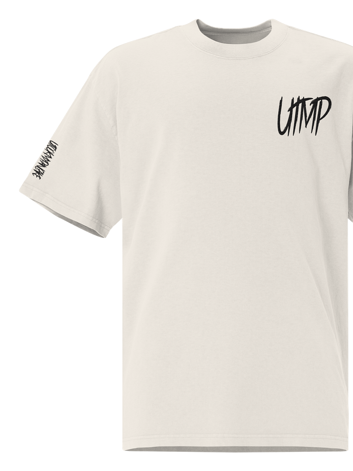 Premium Oversized Faded T-Shirt - Stitched Black UTMP Logo product image (1)
