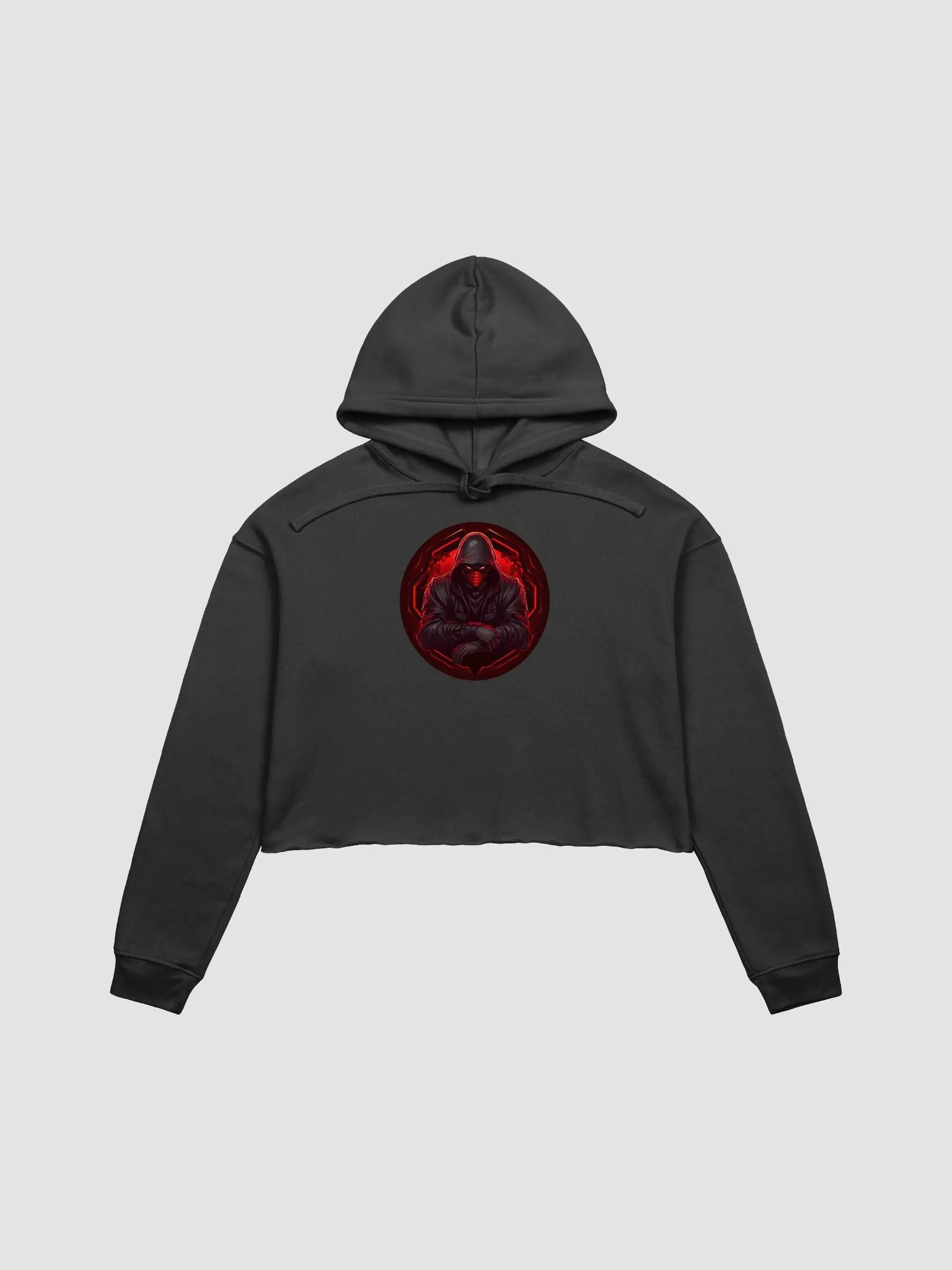 Menacing Masked Menace Crop Hoodie product image (1)