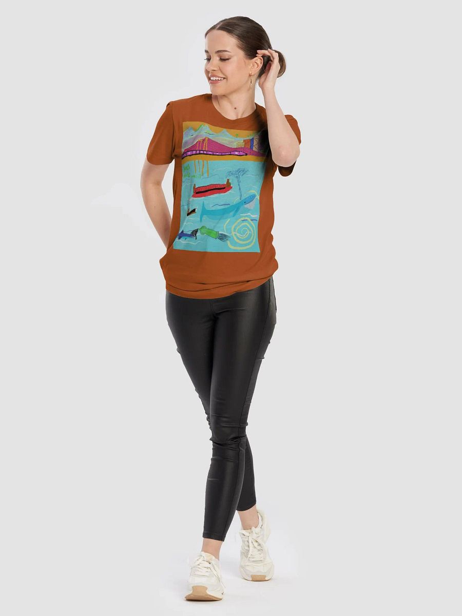 Bella+Canvas Supersoft T-Shirt: blue whale product image (106)