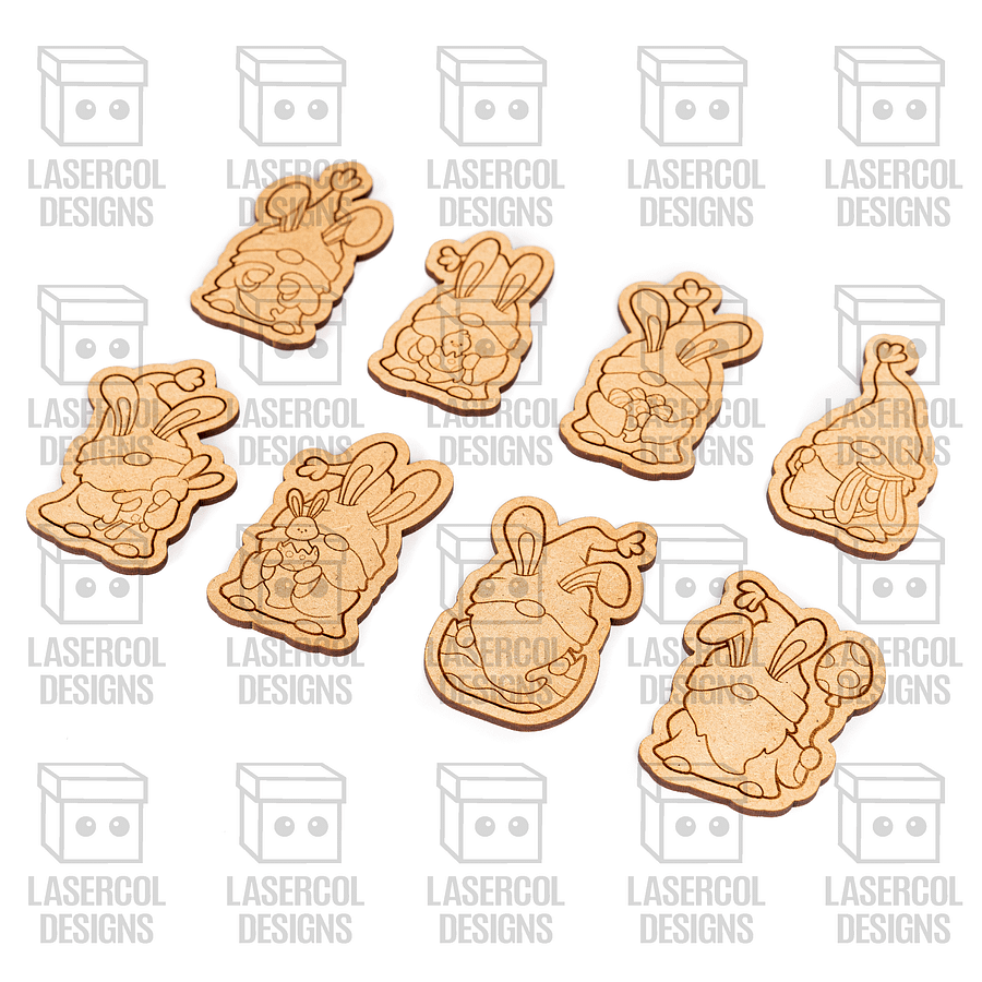 Easter Bunny Gnomes Set 2 - Laser Cut Files product image (6)