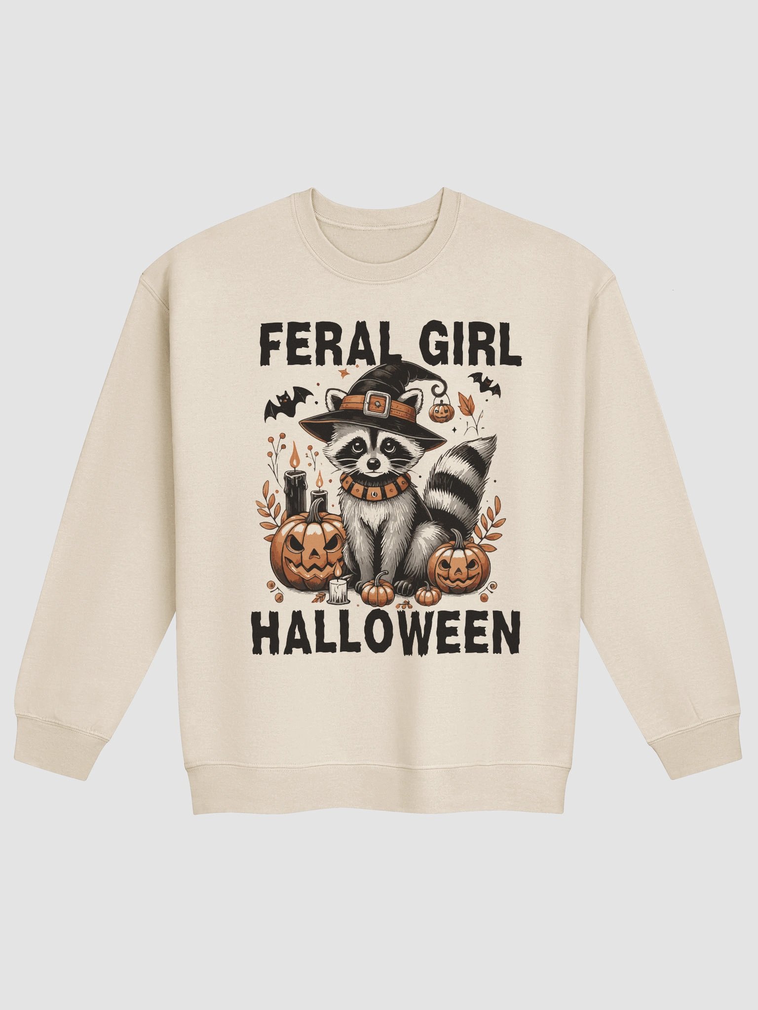 Feral girl halloween Crewneck product image (3)