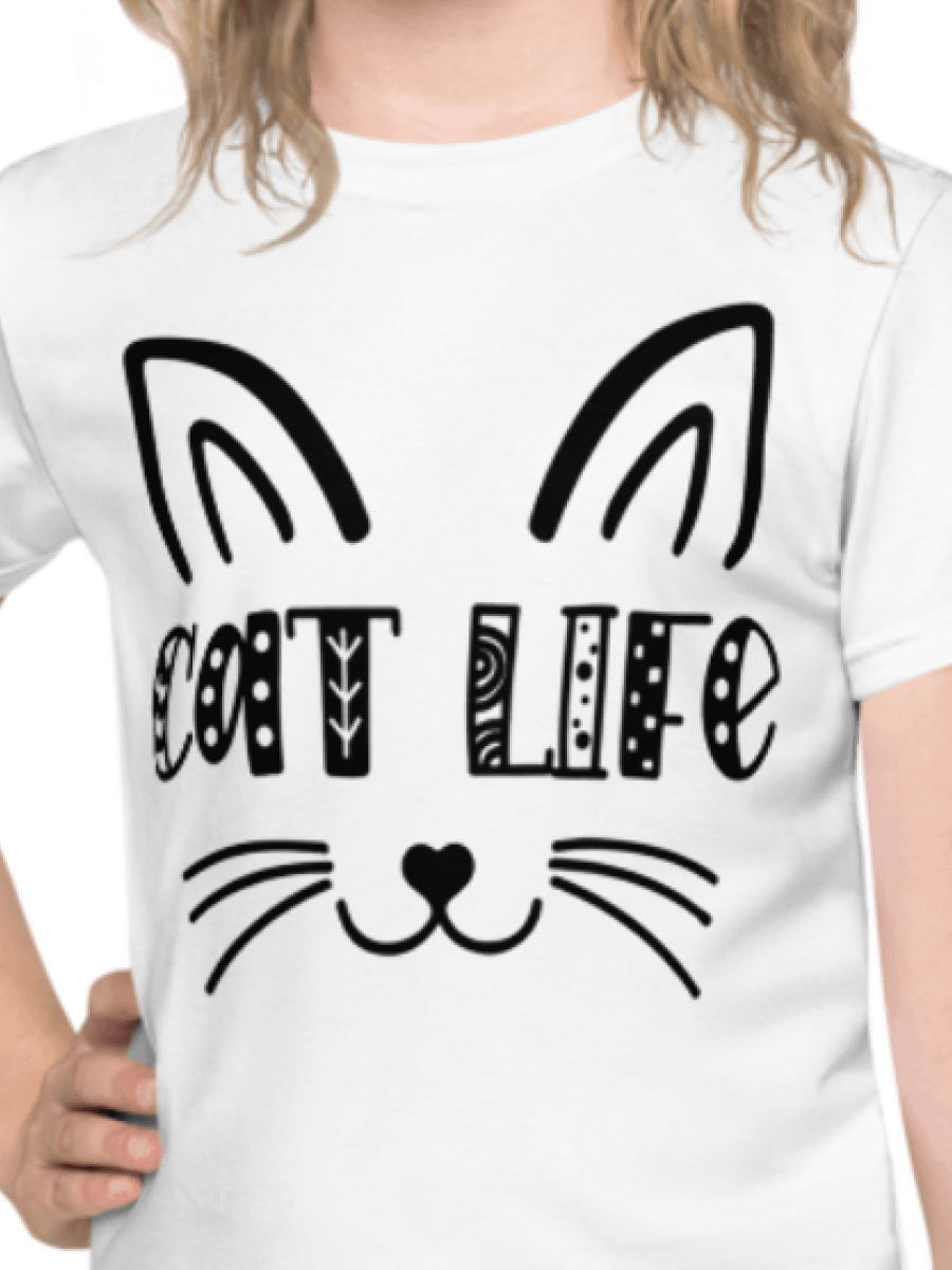 Cat Life Kids Crew Neck T-Shirt product image (1)