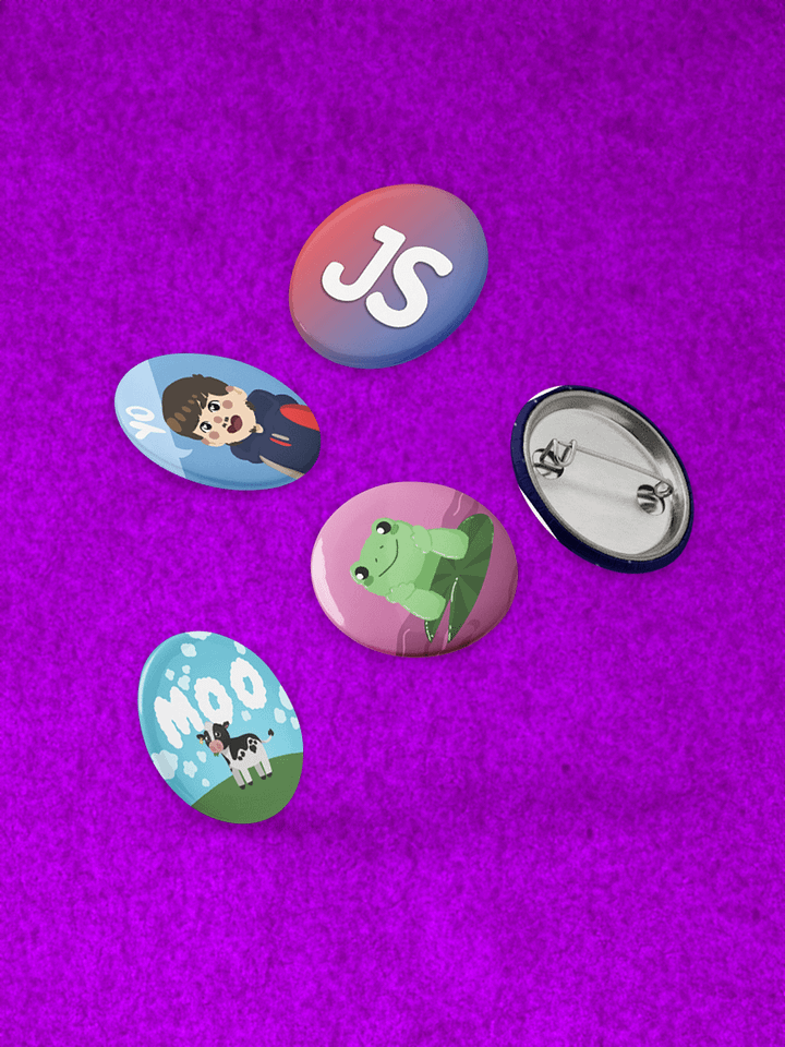 The JacobStreams Pin Badge Set product image (1)