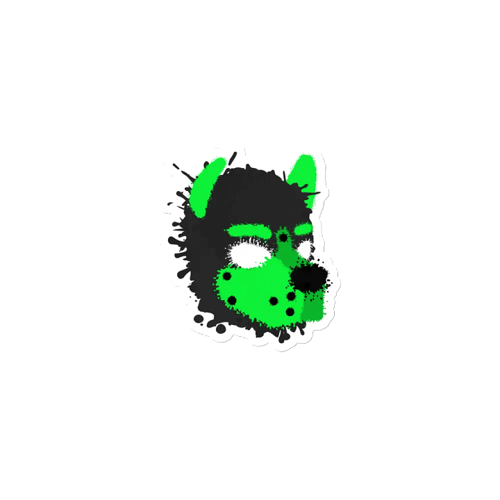 Pup Splatter Magnet - Lime Green product image (2)