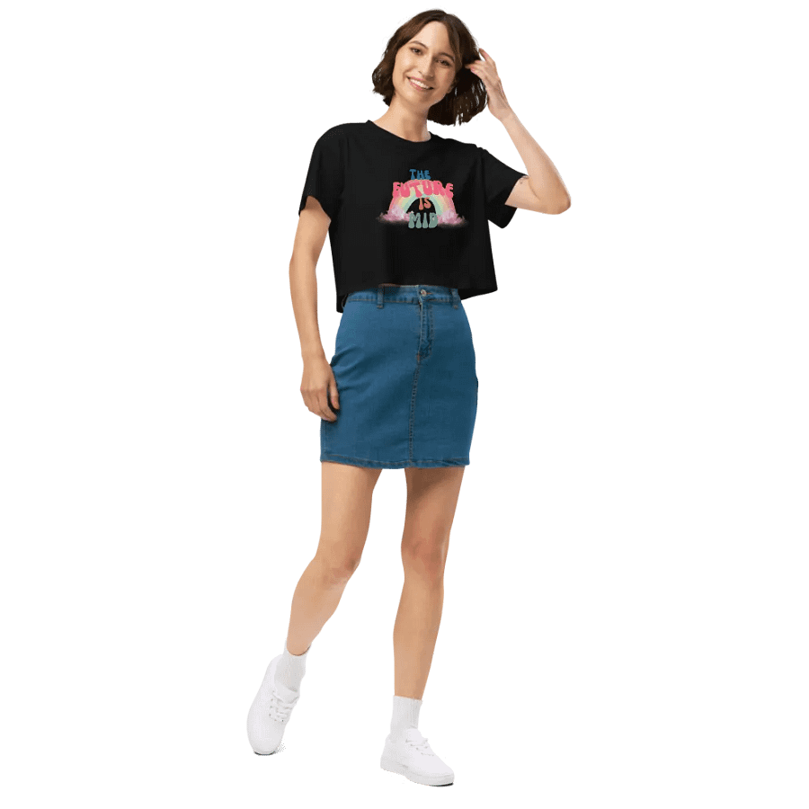 The Future is Mid Retro Crop Top product image (9)