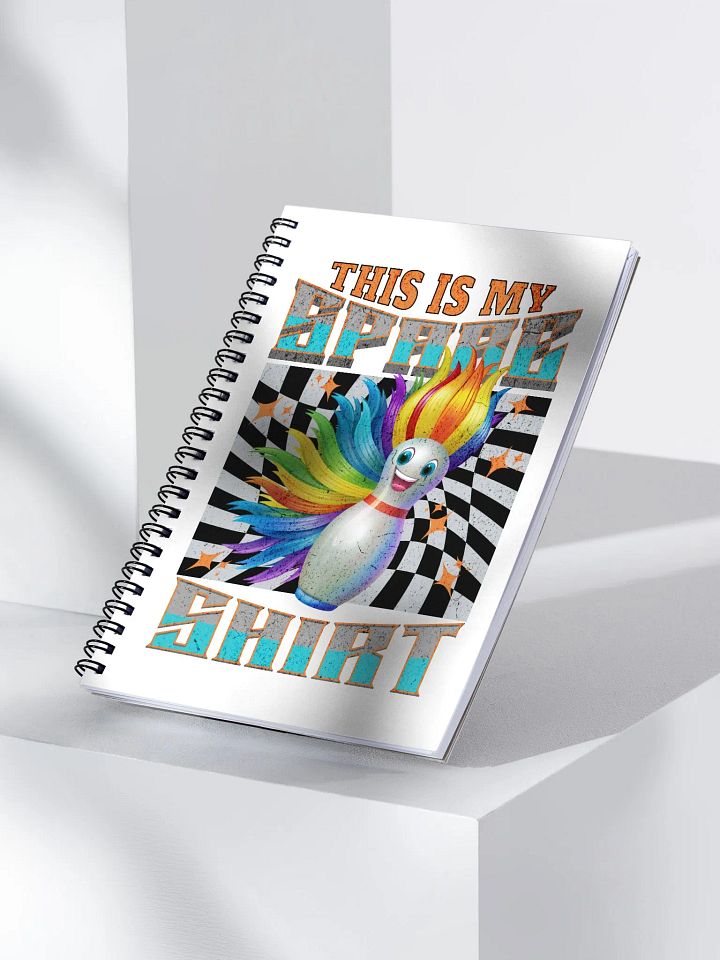This Is My Spare Shirt Bowling Rainbow Pin Spiral Notebook product image (2)