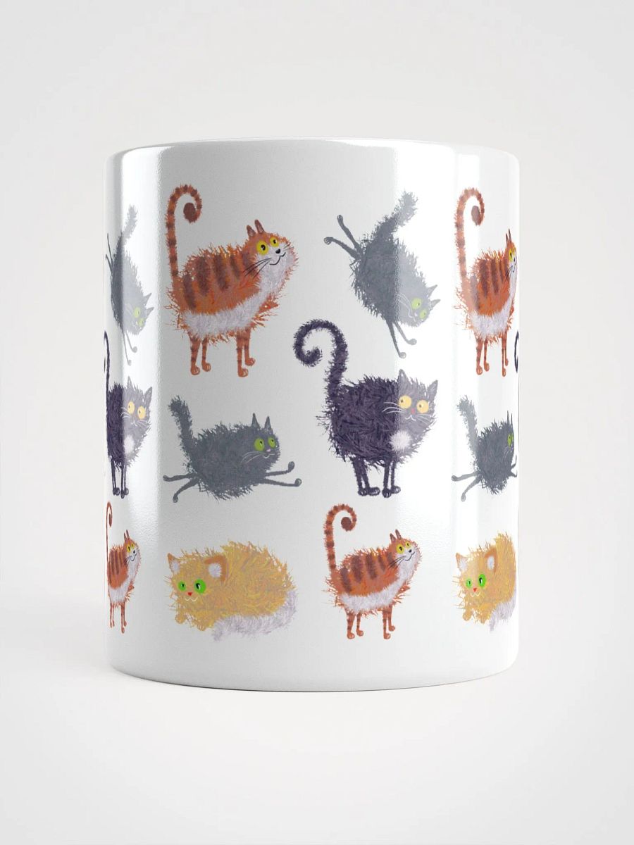 The Gridlock of Goofy Cats – Funny Cartoon Cat Mug product image (13)