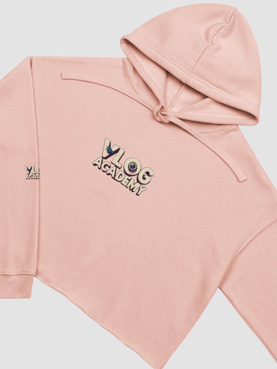 Vlog Academy Bella + Canvas Fleece Crop Hoodie product image (3)