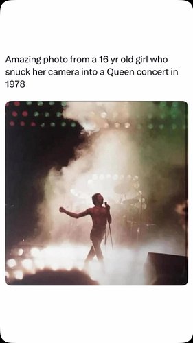 In 1978, a 16-year-old girl snuck a camera into a Queen concert in Oakland and captured stunning photos of Freddie Mercury. H...