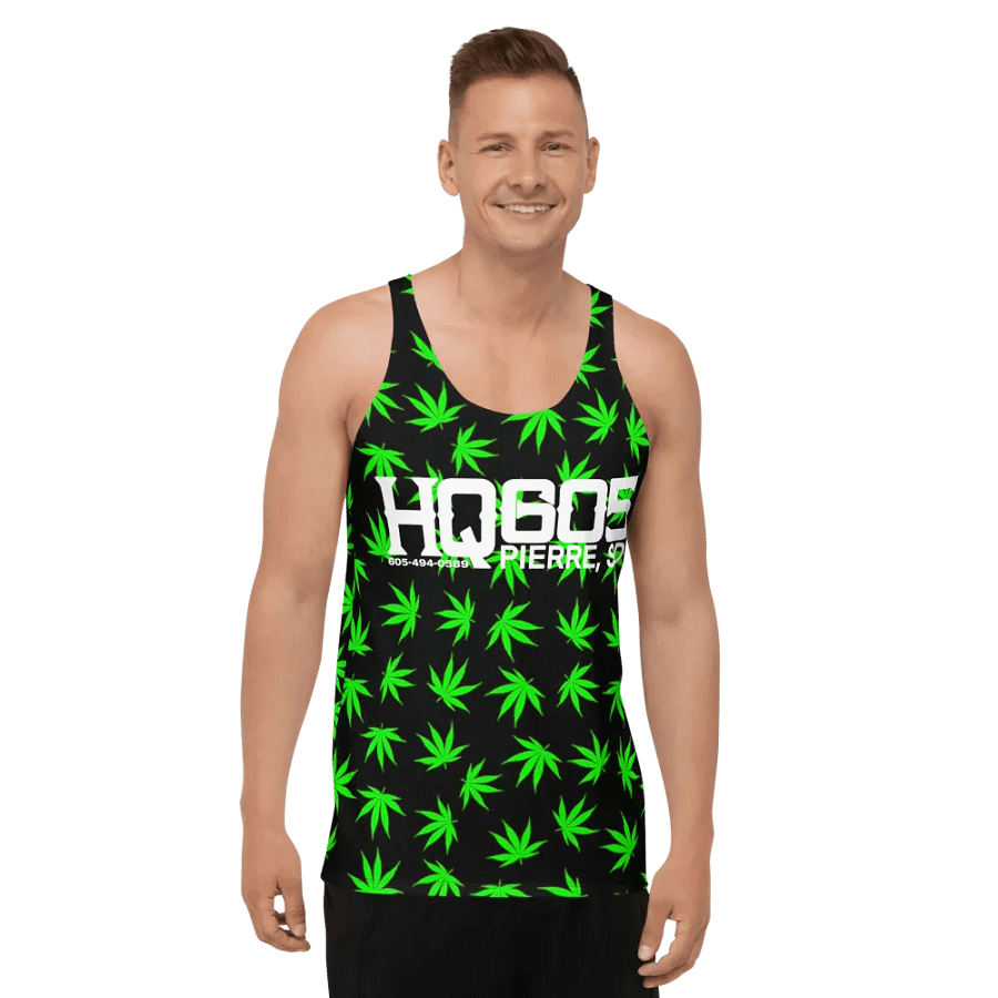 HempQuarters Green Marijuana Tank Top product image (8)