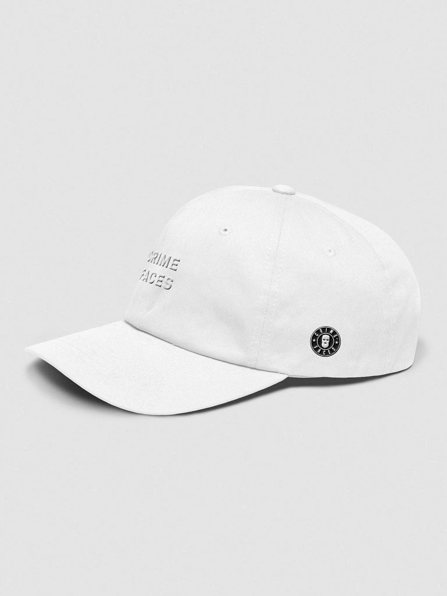 Crimefaces White print Dad hat product image (3)