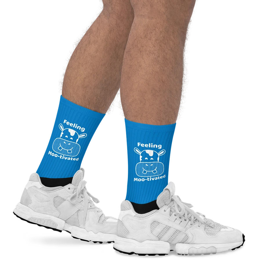 Feeling Mootivated Blue Cow Socks product image (19)