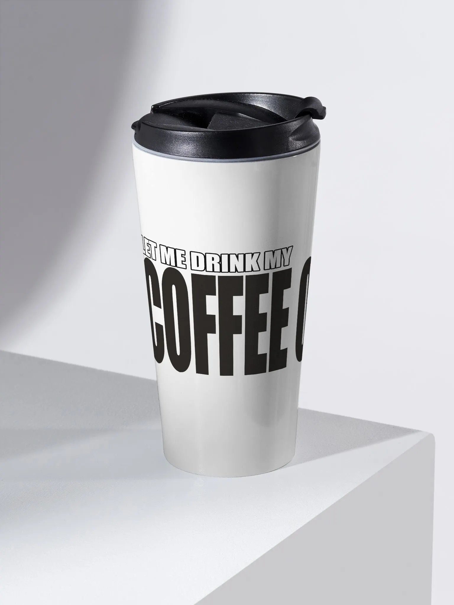 Coffee Or Death Stainless Steel Travel Mug product image (2)