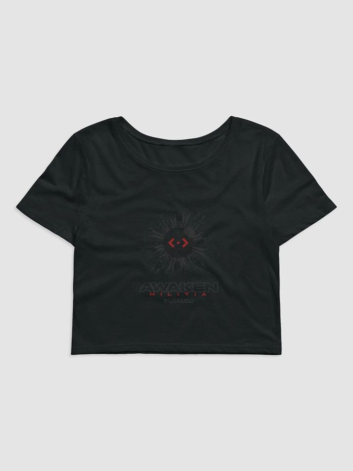 Target Spiral Crop Top - Black product image (1)